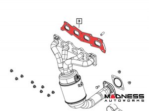 FIAT 500 Exhaust Gasket - 1.4L Multi Air Turbo - Manifold